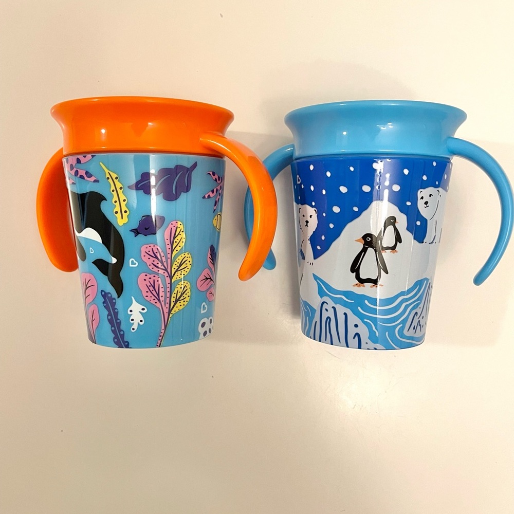 Munchkin Miracle 360 Sippy Cups Polar Bear/Orca